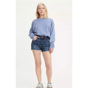 LEVI'S 501® ORIGINAL FIT HIGH RISE WOMEN'S SHORTS  24 Salsa Destiny DARK WASH